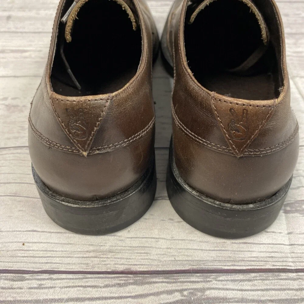 JOHN VARVATOS USA F1577M3B-A11B2 Wingtip Derby Brown Leather Men's Size 8*